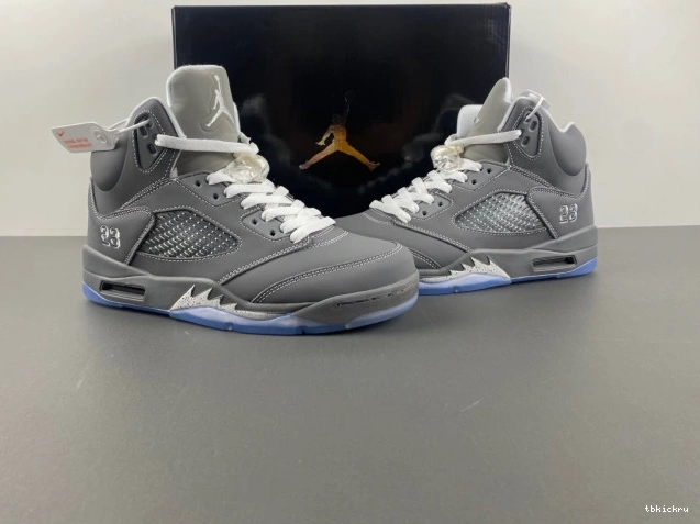 Reps TBkick Jordan Retro 5 Wolf Grey 136027-005 Air 0627